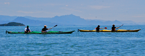 Canoagem no Mamanguá