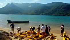 Preparativos para a remada