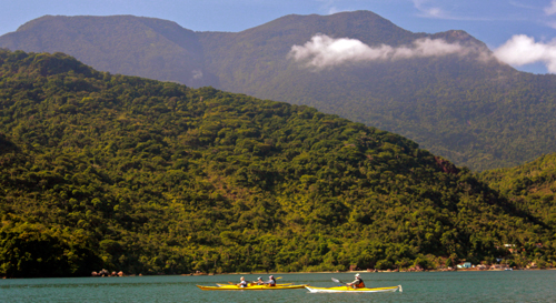 Passeio na baía de Paraty