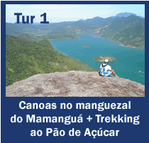 Tur 1: Canoas no manguezal do Mamanguá + Trekking